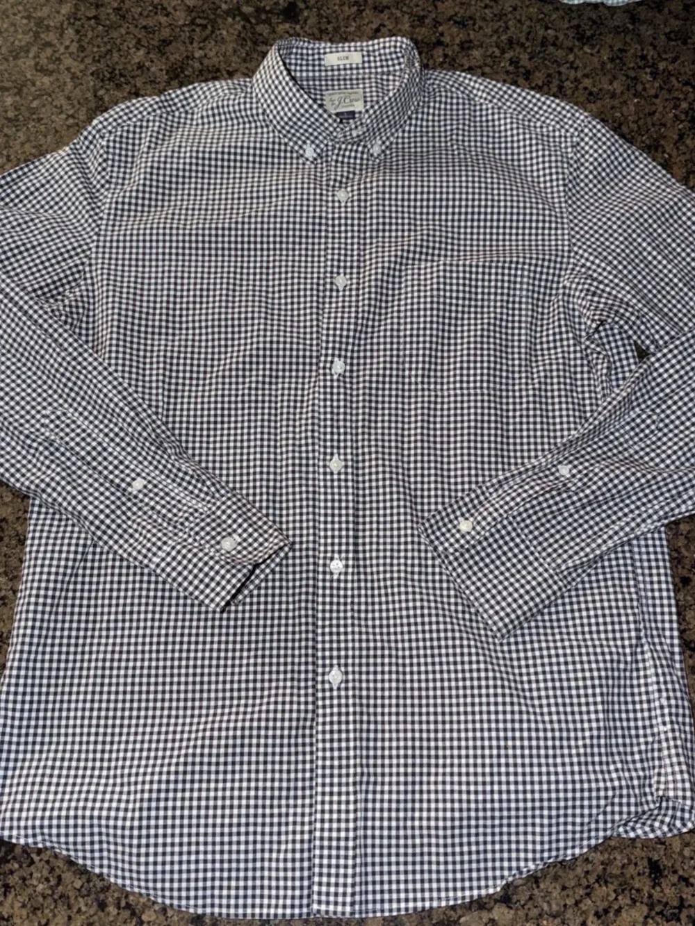 J. Crew Men’s Green and Blue Gingham Button-Down Shirt Set